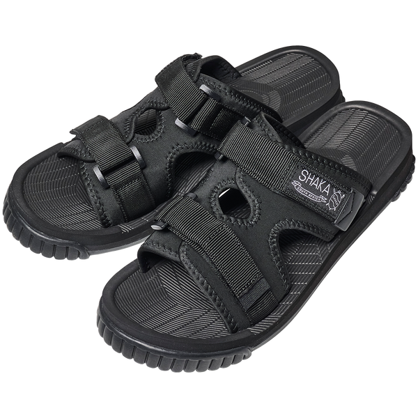 CHILLOUT BLACK POLYPROPYLENE AND RUBBER SLIPPERS FROM SHAKA