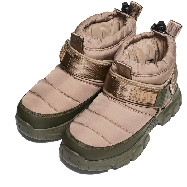 SNUG BOOTIE AT ARMY GREEN TAUPE POLYESTER AND RUBBER BOOTS FROM SHAKA