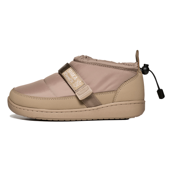 SCHLAF CAMP MOC TAUPE POLYESTER AND RUBBER BOOTS FROM SHAKA