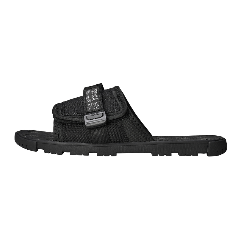 BOOT CAMP BF BLACK NYLON AND RUBBER SLIPPERS FROM SHAKA