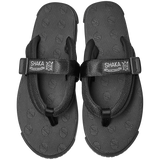 CAMP BAY BF BLACK NYLON AND RUBBER SLIPPERS FROM SHAKA