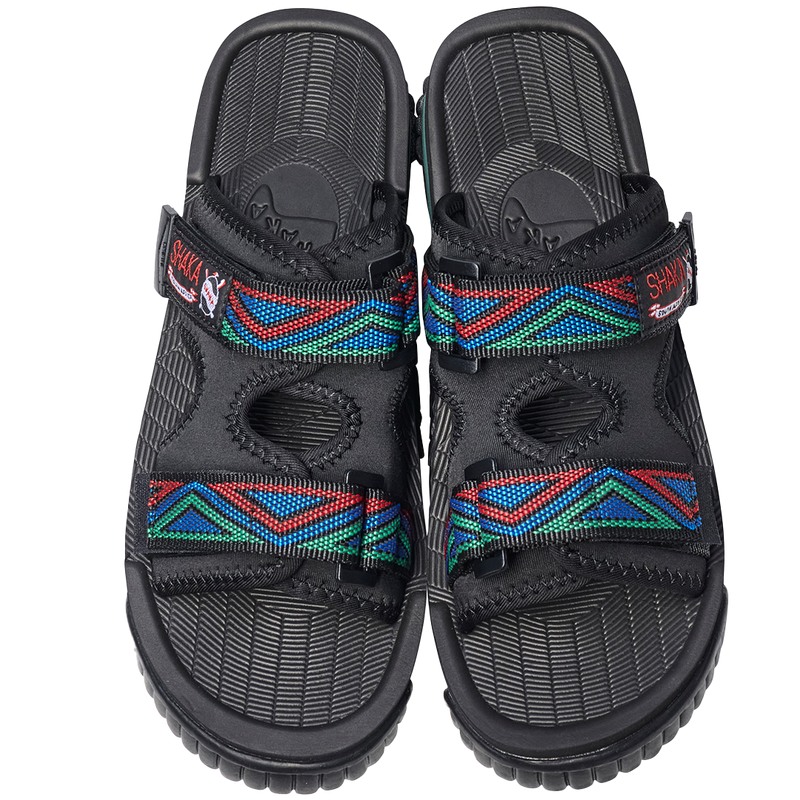 CHILLOUT BLUE TRIBAL POLYPROPYLENE AND RUBBER SLIPPERS FROM SHAKA