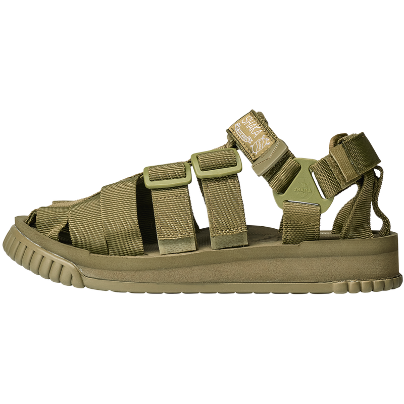 HIKER ARMY GREEN POLYPROPYLENE AND RUBBER SANDALS FROM SHAKA