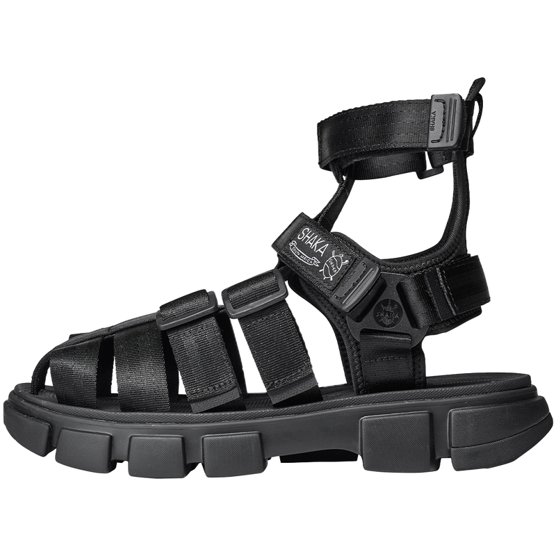 HIKER BOOTIE SF BLACK NYLON AND RUBBER SANDALS FROM SHAKA