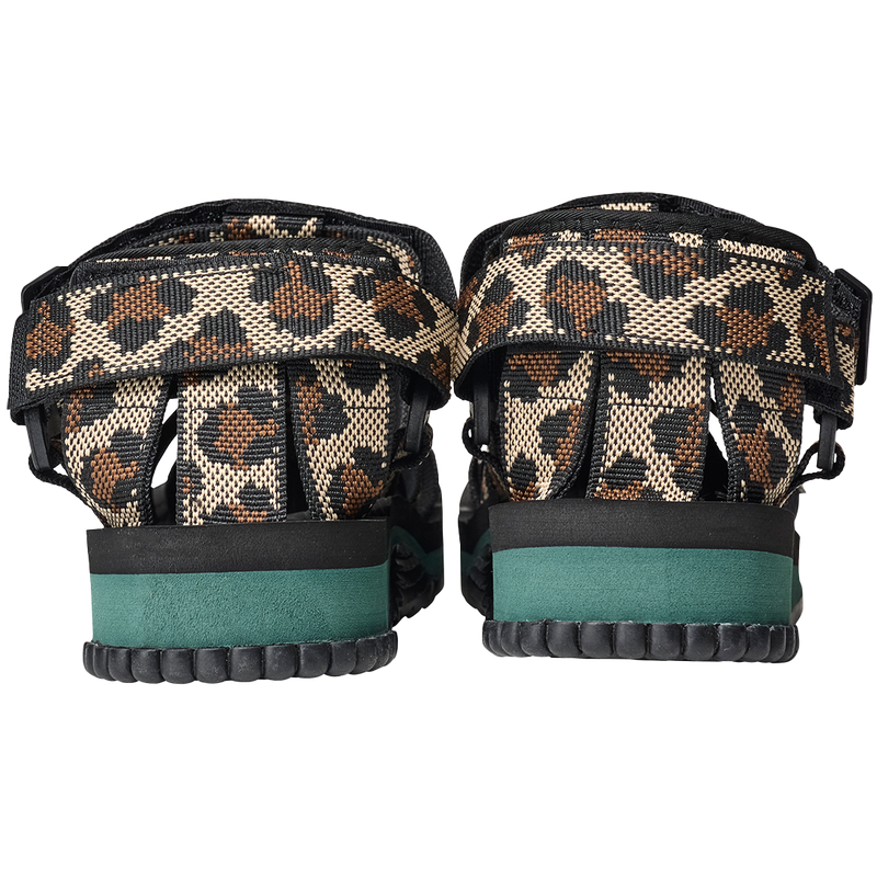 HIKER LEOPARD POLYESTER AND RUBBER SANDALS FROM SHAKA