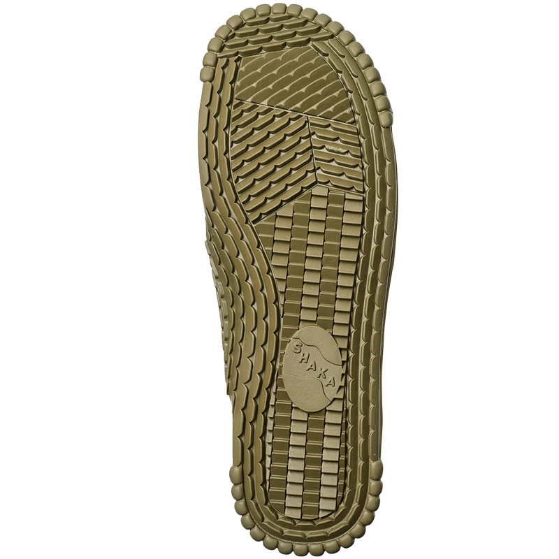 NEO BUNGY ARMY GREEN POLYPROPYLENE AND RUBBER SANDALS FROM SHAKA