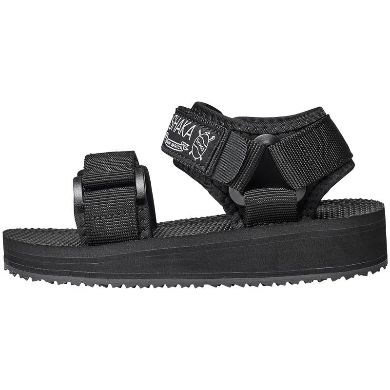 NEO BUNGY LITTLE BLACK RECYCLED PET AND RUBBER SANDALS FROM SHAKA