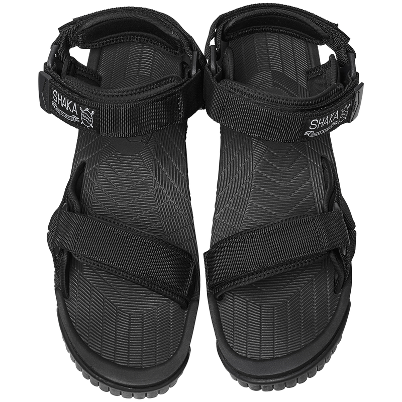 NEO CLIMBING BLACK RECYCLED PET AND RUBBER SANDALS FROM SHAKA