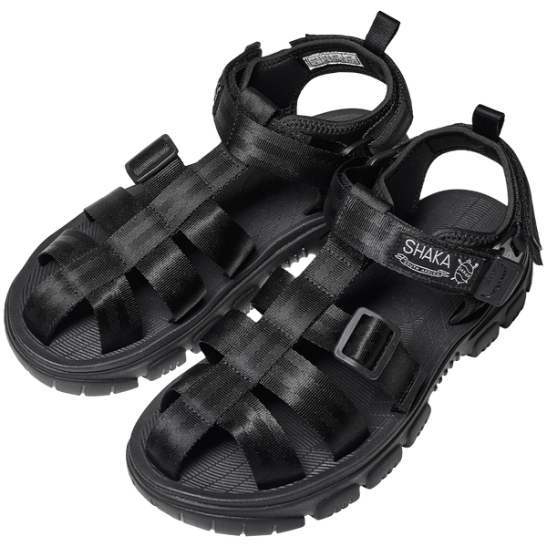 NEO HIKER AT BLACK NYLON AND RUBBER SANDALS FROM SHAKA