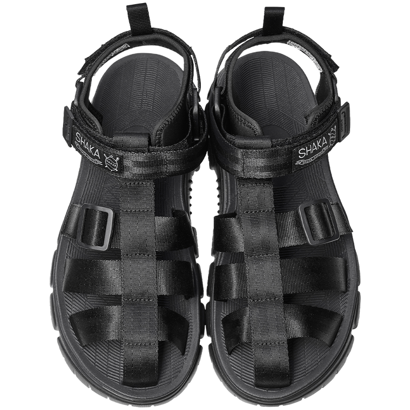 NEO HIKER AT BLACK NYLON AND RUBBER SANDALS FROM SHAKA