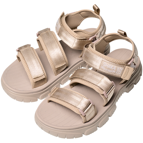 NEO BUNGY AT TAUPE NYLON AND RUBBER SANDALS FROM SHAKA